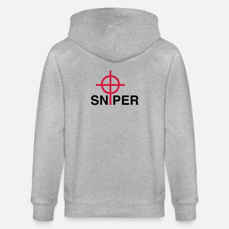Sniper - Veste à capuche bio CULTIVATOR Stanley/Stella Unisexe - gris chiné