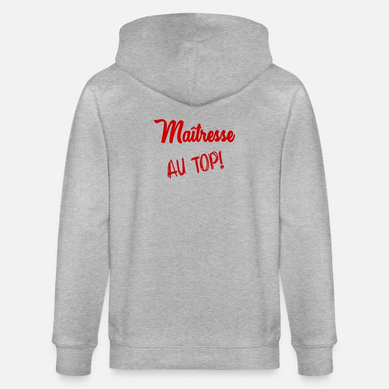 MERCI. MAÎTRESSE. MERCI MAÎTRESSE. MAITRESSE - Veste à capuche bio CULTIVATOR Stanley/Stella Unisexe - gris chiné