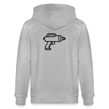 Wasserpistole - Stanley/Stella Unisex Bio-Kapuzenjacke CULTIVATOR  - Grau meliert - Hinten - Luana (180cm)