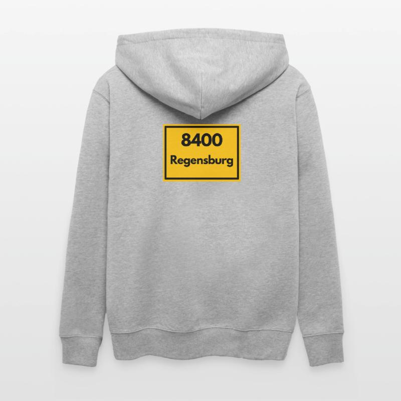 OLD POSTCODE ZIP CODE RETRO 8400 REGENSBURG Stanley/Stella CULTIVATOR  Unisex Organic Hooded Jacket