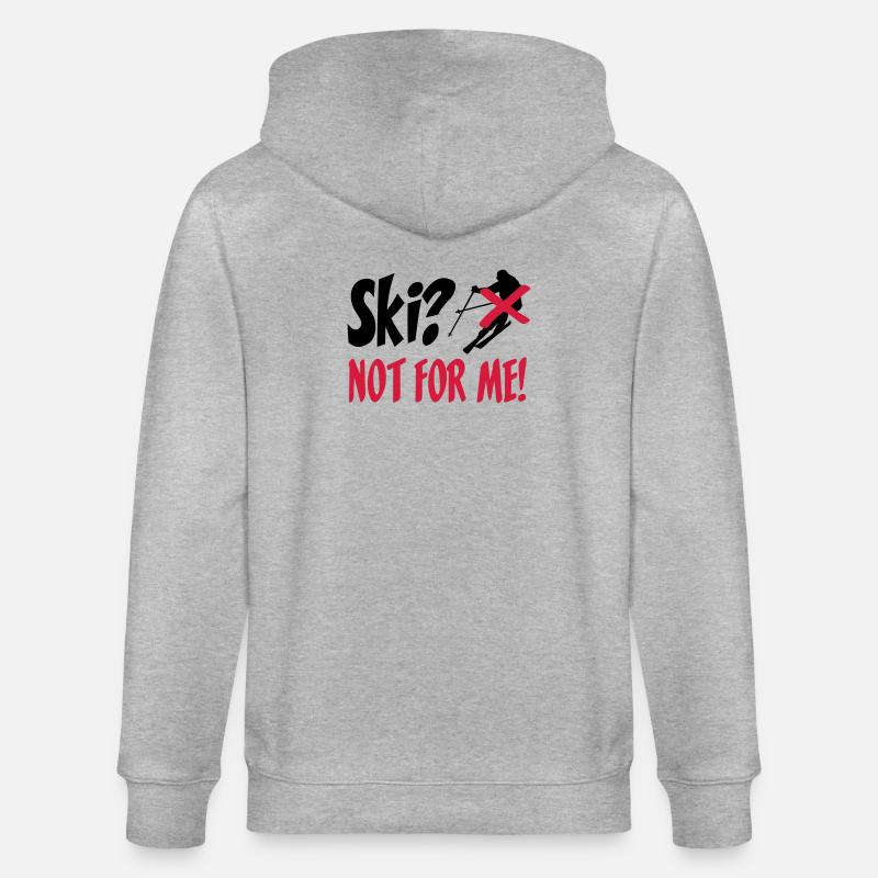 I hate Ski - Veste à capuche bio CULTIVATOR Stanley/Stella Unisexe - gris chiné