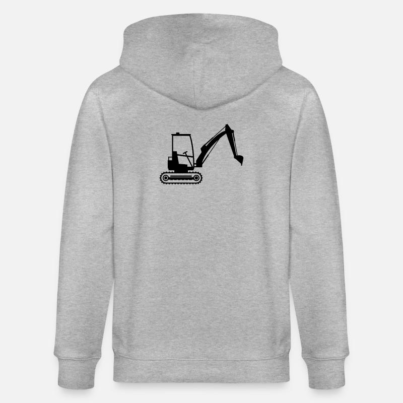 Bagger - Stanley/Stella Unisex Bio-Kapuzenjacke CULTIVATOR - Grau meliert
