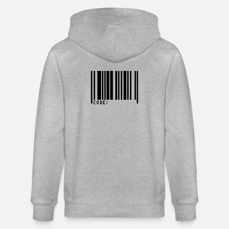 barcode - Veste à capuche bio CULTIVATOR Stanley/Stella Unisexe - gris chiné