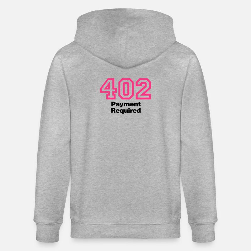 Error 402 | Fehler | Errormessage - Stanley/Stella CULTIVATOR Unisex Organic Hooded Jacket - heather grey