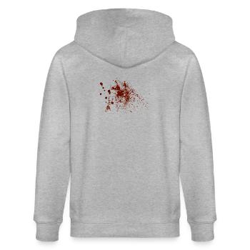 Blood - Stanley/Stella CULTIVATOR  Unisex Organic Hooded Jacket - heather grey - Back - Luana (180cm)