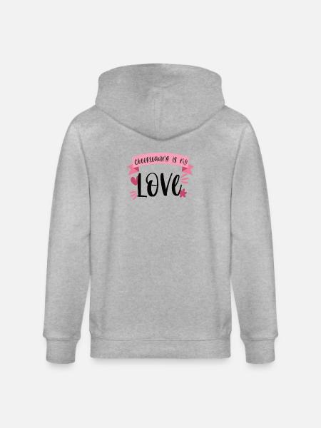 Cheerleading Cheerleader Love Gift - Stanley/Stella CULTIVATOR  Unisex Organic Hooded Jacket - heather grey