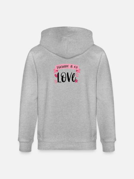 Bouldering Climbing Boulderin Mountains Gift - Stanley/Stella CULTIVATOR Unisex Organic Hooded Jacket - heather grey