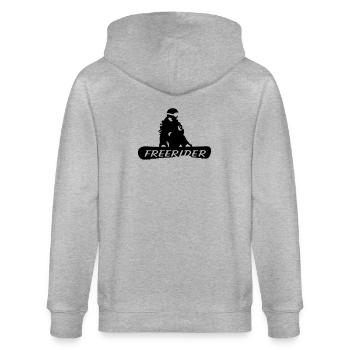 Freerider Snowboard - Stanley/Stella Unisex Bio-Kapuzenjacke CULTIVATOR  - Grau meliert - Hinten - Luana (180cm)