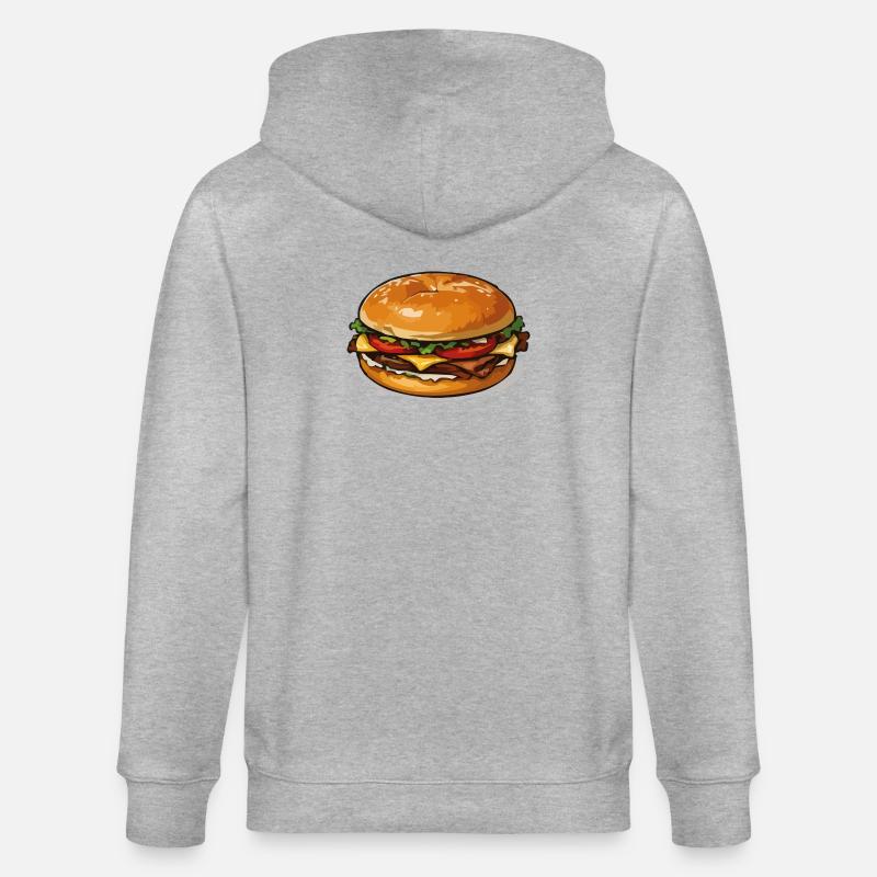 Hamburger PopArt - Stanley/Stella Unisex Bio-Kapuzenjacke CULTIVATOR - Grau meliert