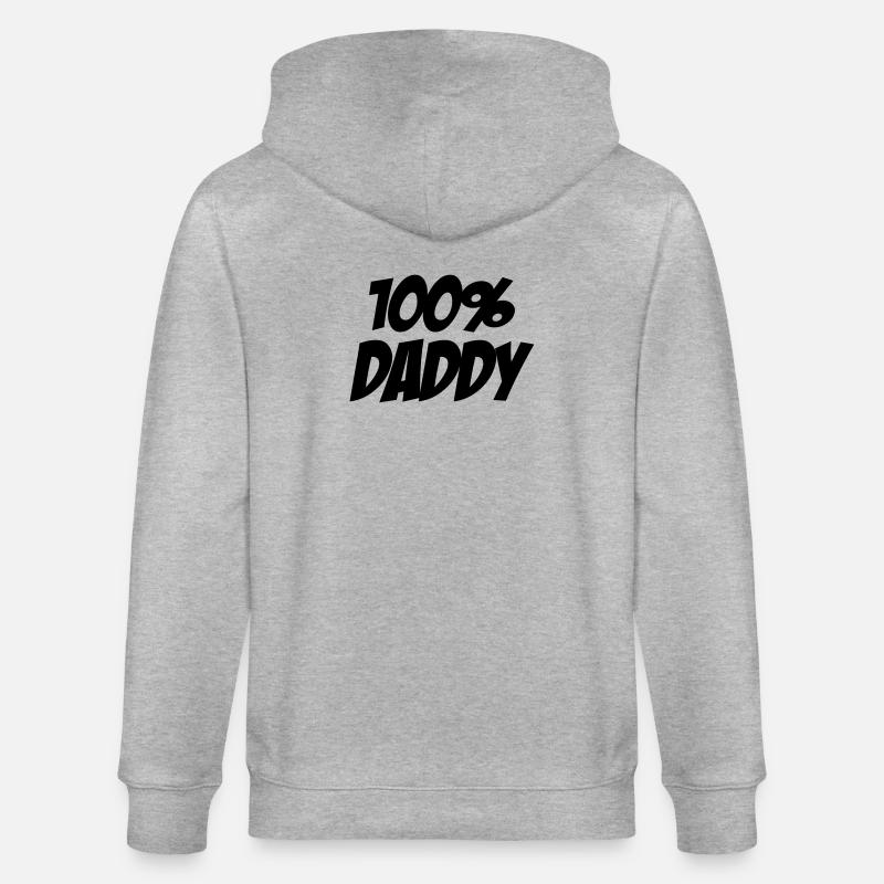 100% Daddy - Stanley/Stella Unisex Bio-Kapuzenjacke CULTIVATOR  - Grau meliert
