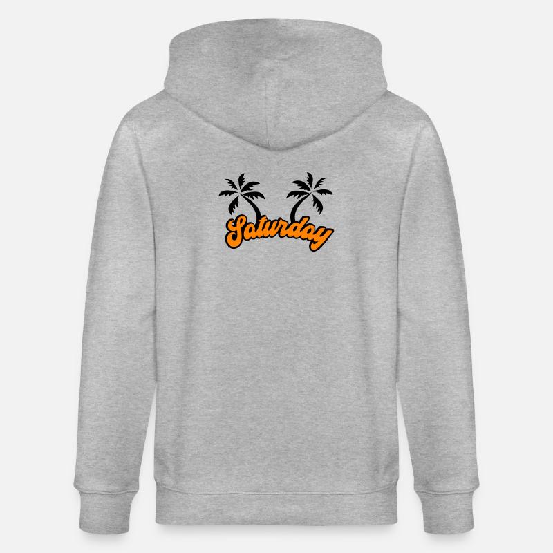 Saturday Das Wochenende Design - Stanley/Stella Unisex Bio-Kapuzenjacke CULTIVATOR  - Grau meliert