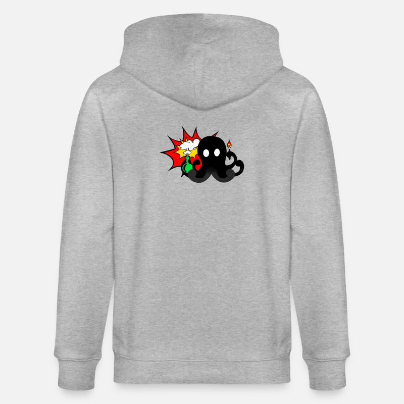 Explosion scientifique - Veste à capuche bio CULTIVATOR Stanley/Stella Unisexe - gris chiné