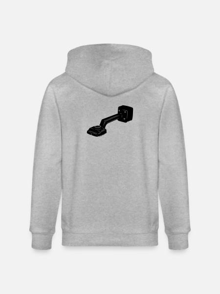 Teppichspanner Logo für Teppichläufer - Stanley/Stella Unisex Bio-Kapuzenjacke CULTIVATOR - Grau meliert
