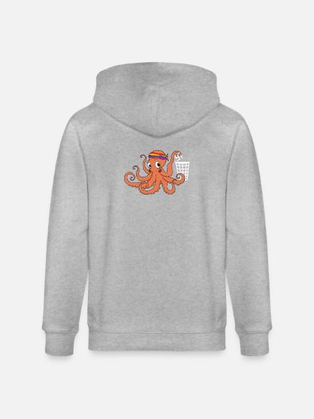 Oscar hasst Nazis - Stanley/Stella Unisex Bio-Kapuzenjacke CULTIVATOR - Grau meliert