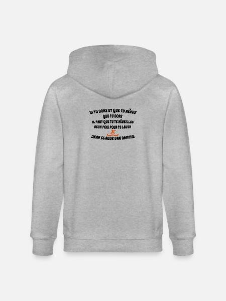 rever de dormir - Veste à capuche bio CULTIVATOR Stanley/Stella Unisexe - gris chiné