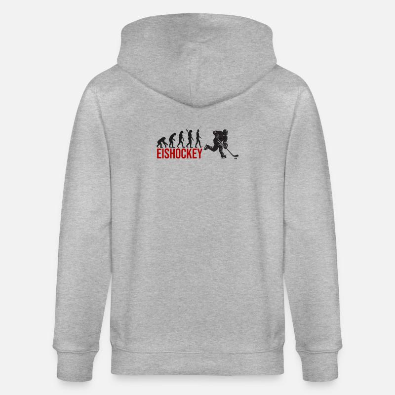 Evolution Eishockey - Stanley/Stella Unisex Bio-Kapuzenjacke CULTIVATOR  - Grau meliert