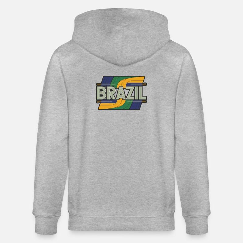 Brésil - Veste à capuche bio CULTIVATOR Stanley/Stella Unisexe - gris chiné