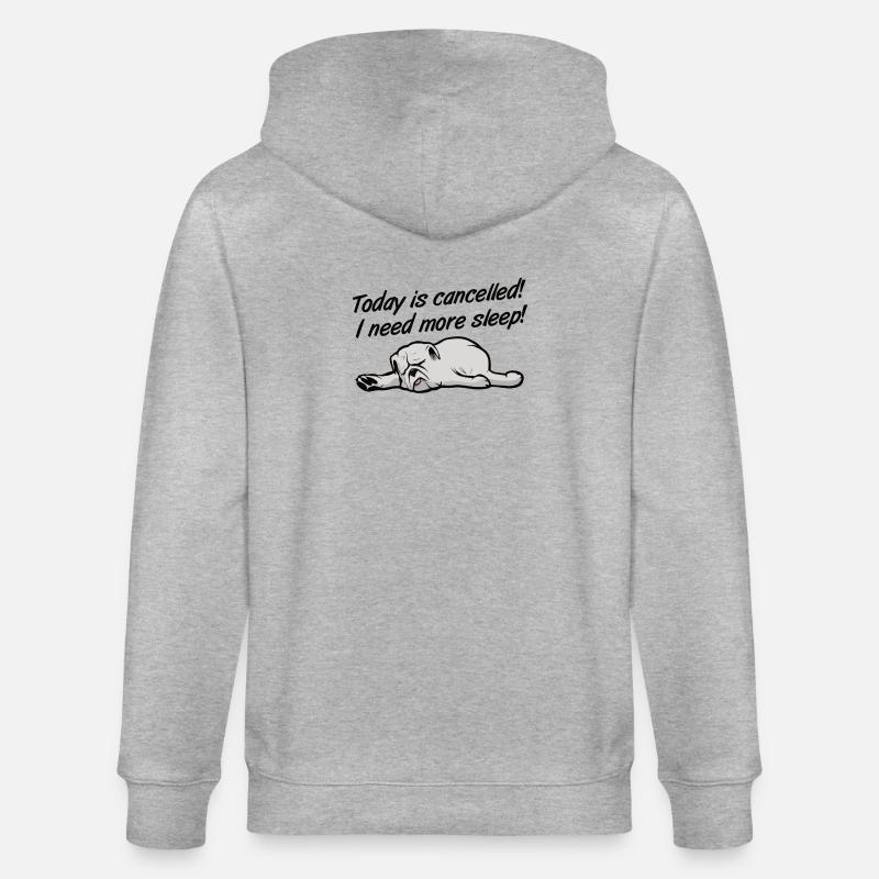 Today is cancelled - Stanley/Stella Unisex Bio-Kapuzenjacke CULTIVATOR  - Grau meliert