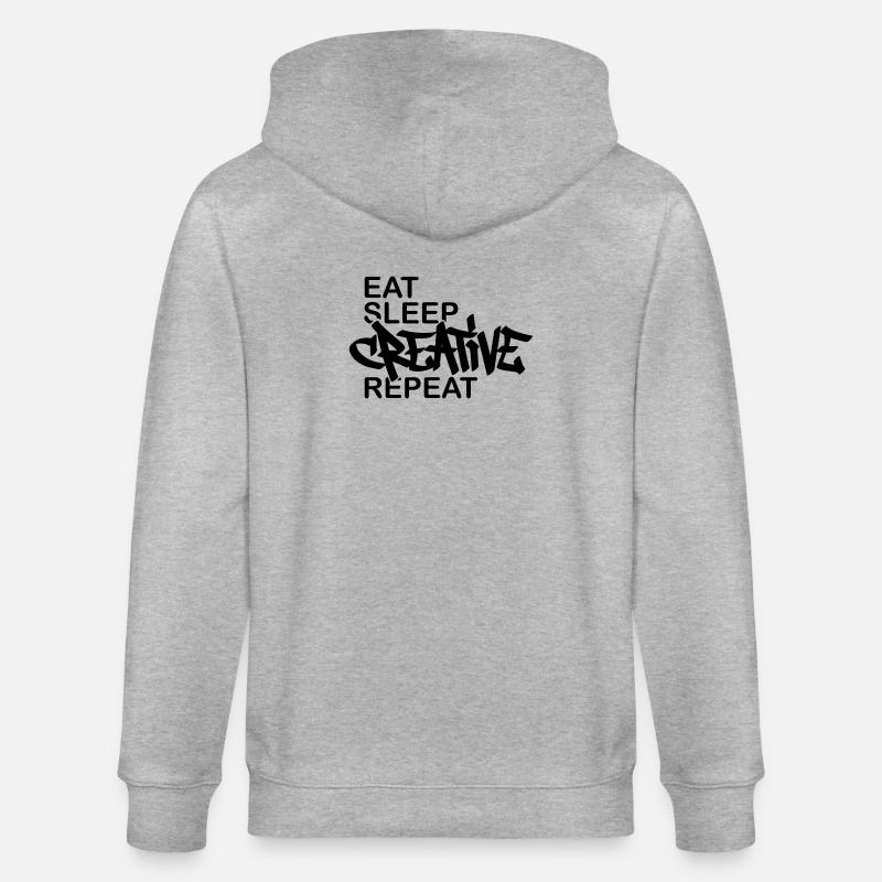 Journée du Graffiti Devise Créative - Veste à capuche bio CULTIVATOR Stanley/Stella Unisexe - gris chiné