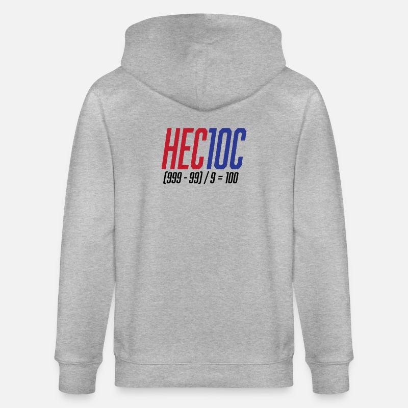 Hectoc Mental Arithmetic Game, Math - Stanley/Stella CULTIVATOR  Unisex Organic Hooded Jacket - heather grey