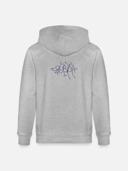 The ultimate Zurich gift - Stanley/Stella CULTIVATOR  Unisex Organic Hooded Jacket - heather grey