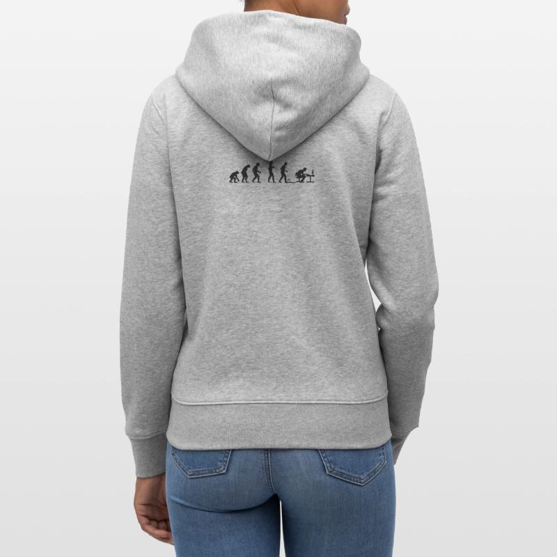 Programmierer Computerfreak Evolution Stanley/Stella Unisex Bio-Kapuzenjacke CULTIVATOR 
