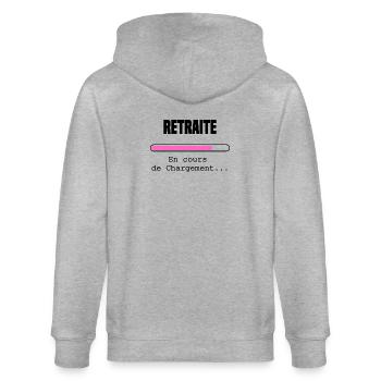 Retraite en cours de chargement - Veste à capuche bio CULTIVATOR Stanley/Stella Unisexe - gris chiné - Dos - Luana (180cm)