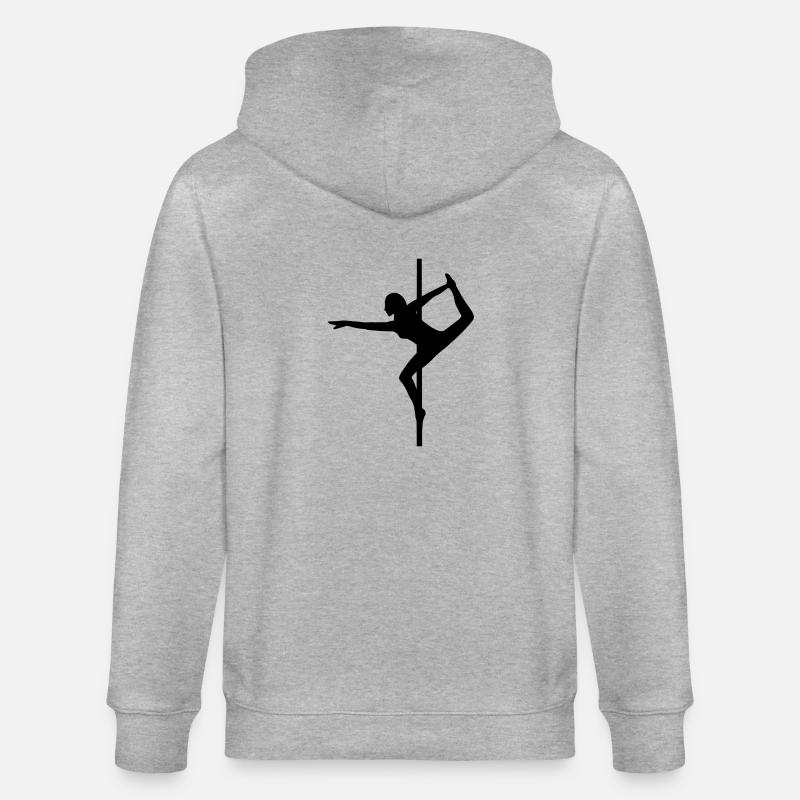 Pole dance pole - Chaqueta con capucha ecológica unisex CULTIVATOR de Stanley/Stella - gris jaspeado