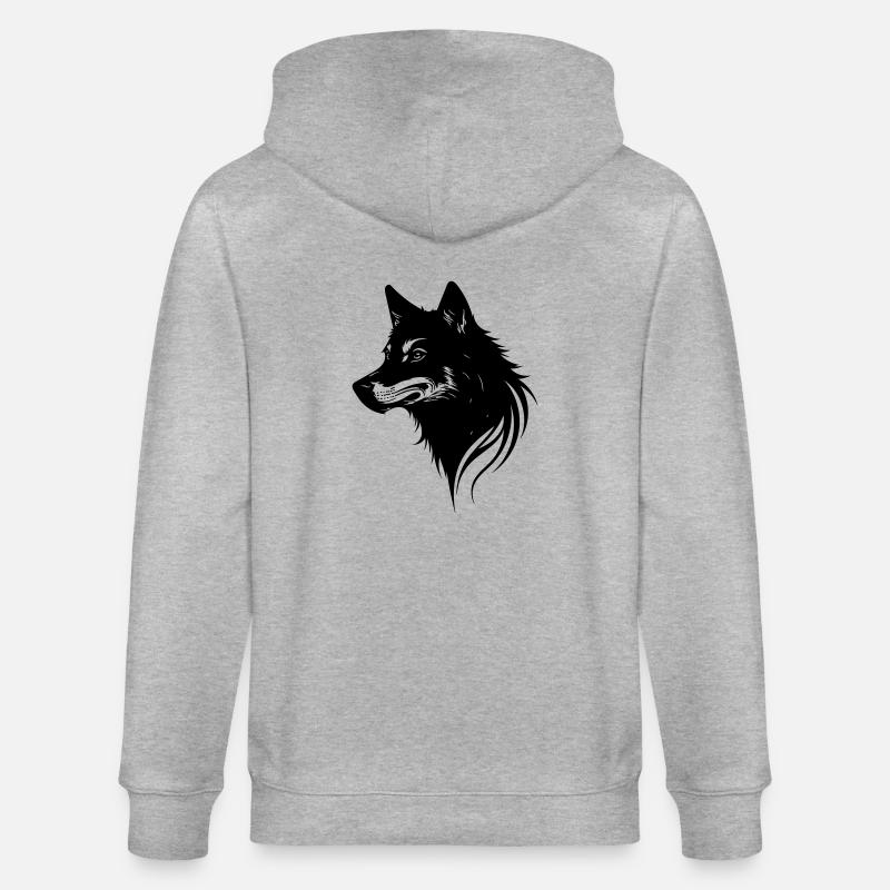 Wolf - Stanley/Stella Unisex Bio-Kapuzenjacke CULTIVATOR  - Grau meliert
