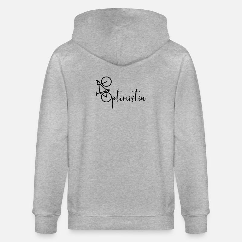 Roue cyclable Optimist - Veste à capuche bio CULTIVATOR Stanley/Stella Unisexe - gris chiné
