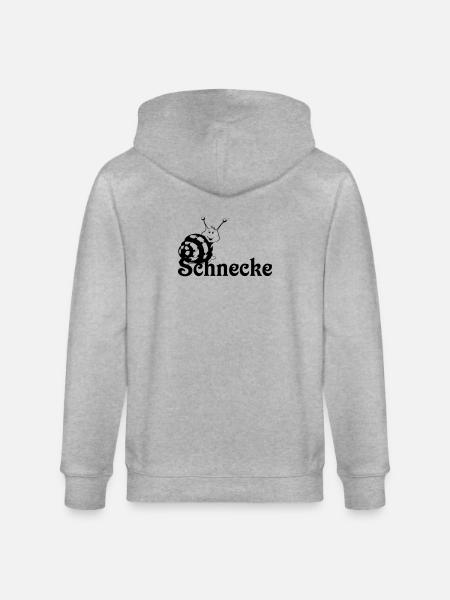 Schnecke - Stanley/Stella Unisex Bio-Kapuzenjacke CULTIVATOR  - Grau meliert