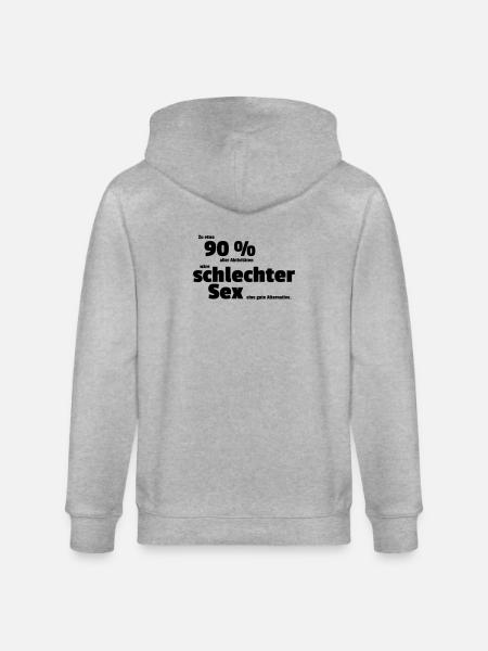 Bad Sex - Stanley/Stella CULTIVATOR Unisex Organic Hooded Jacket - heather grey