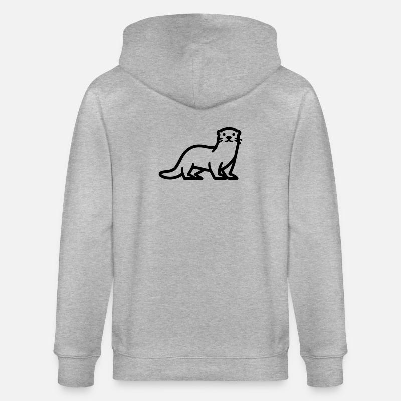 Otter - Stanley/Stella Unisex Bio-Kapuzenjacke CULTIVATOR  - Grau meliert