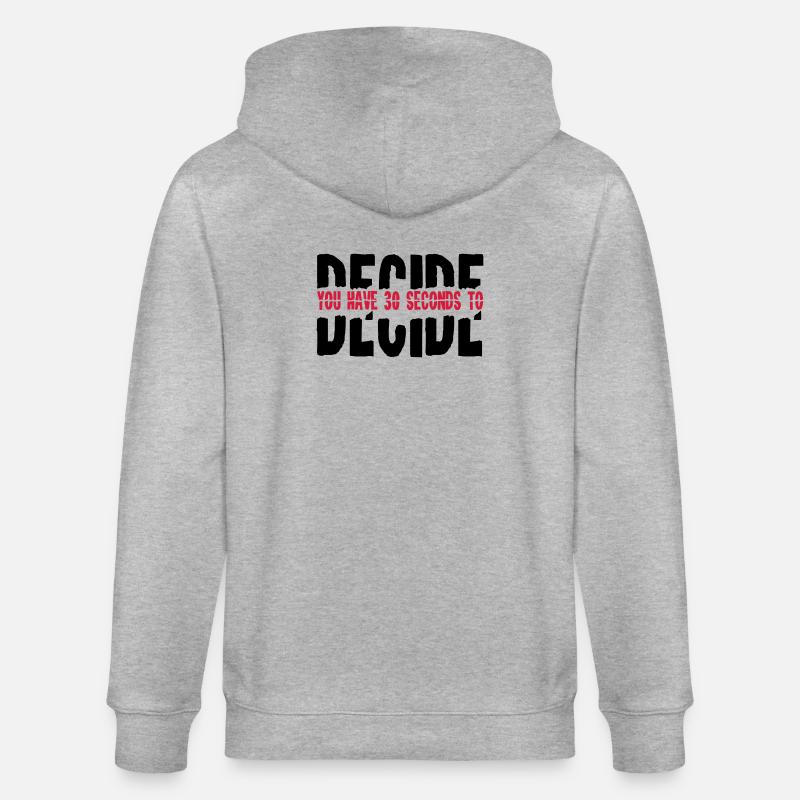 2541614 15682855 decide - Veste à capuche bio CULTIVATOR Stanley/Stella Unisexe - gris chiné