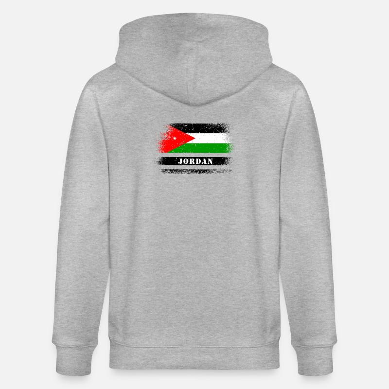 Drapeaux Jordan - Veste à capuche bio CULTIVATOR Stanley/Stella Unisexe - gris chiné