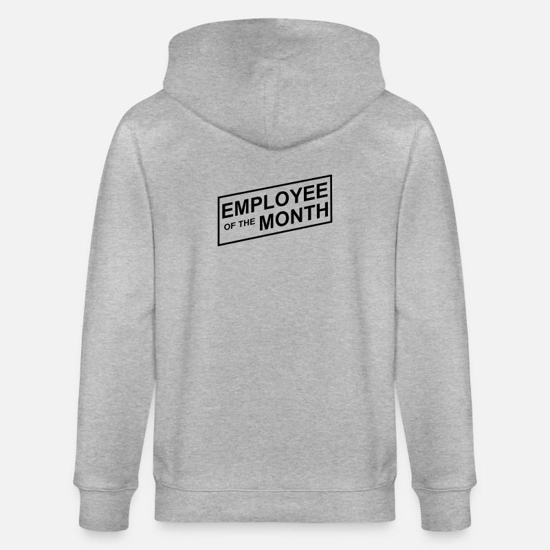 Mitarbeiter des Monats - Stanley/Stella Unisex Bio-Kapuzenjacke CULTIVATOR - Grau meliert
