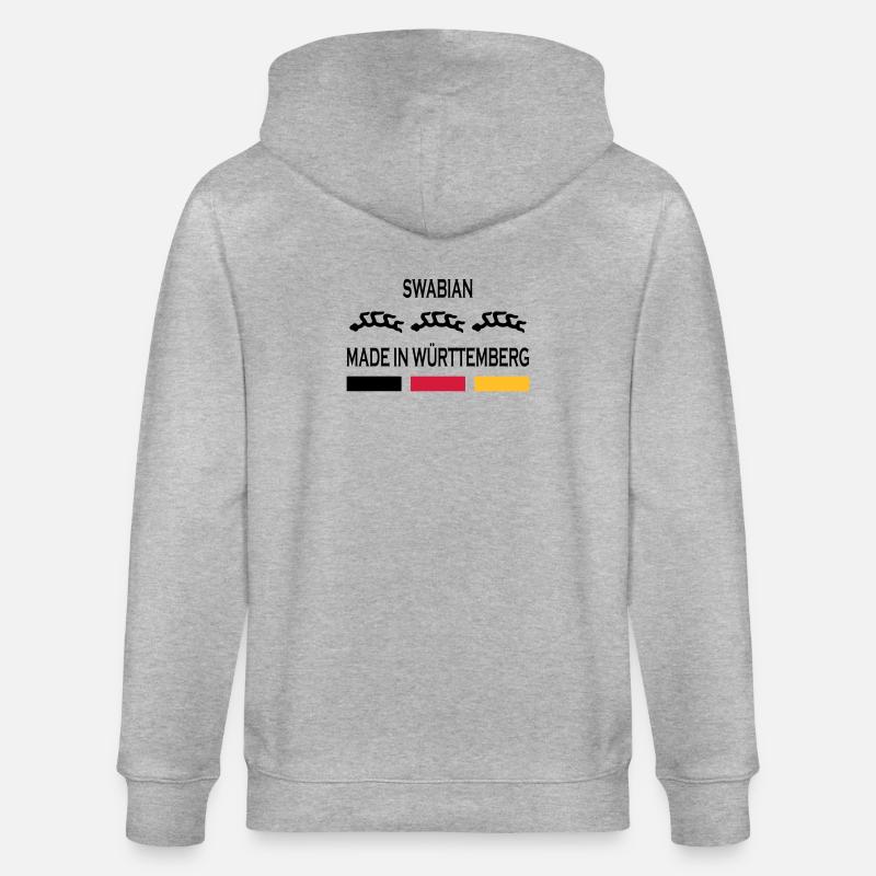 Made in Württemberg - Stanley/Stella Unisex Bio-Kapuzenjacke CULTIVATOR  - Grau meliert
