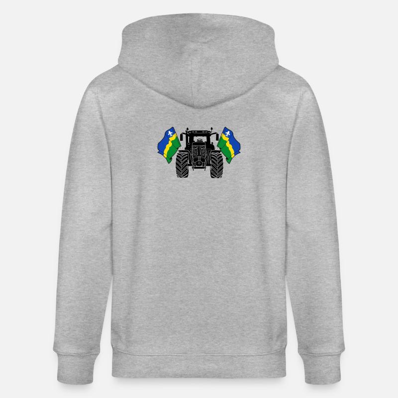 Flevoland_Tractor_Pride - Veste à capuche bio CULTIVATOR Stanley/Stella Unisexe - gris chiné