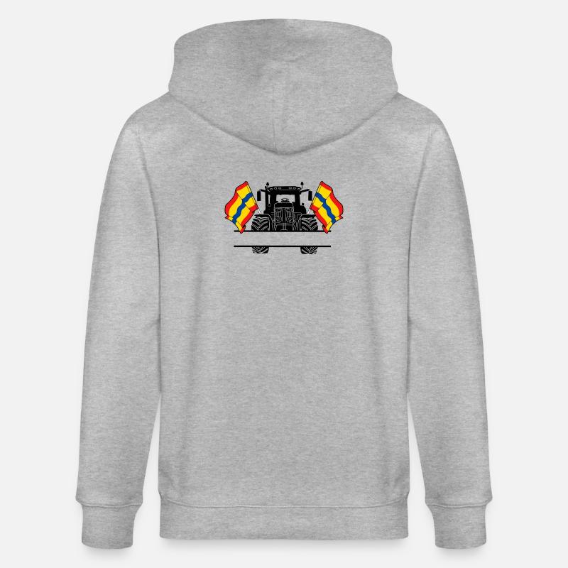 Overijssel_Tractor_Custom_Edition - Veste à capuche bio CULTIVATOR Stanley/Stella Unisexe - gris chiné
