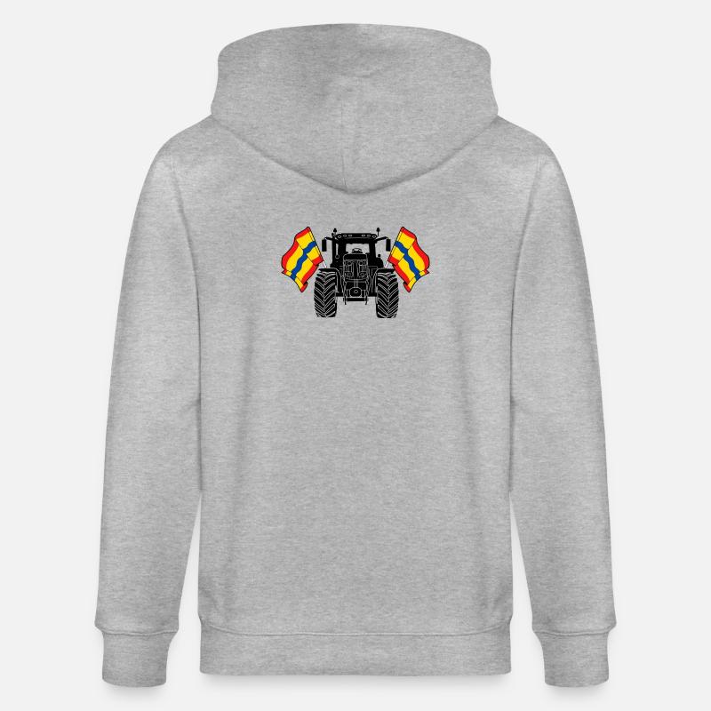 Overijssel_Tractor_Pride - Veste à capuche bio CULTIVATOR Stanley/Stella Unisexe - gris chiné