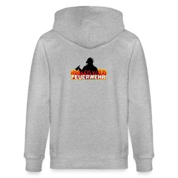 Feuerwehr - Stanley/Stella Unisex Bio-Kapuzenjacke CULTIVATOR  - Grau meliert - Hinten - Luana (180cm)
