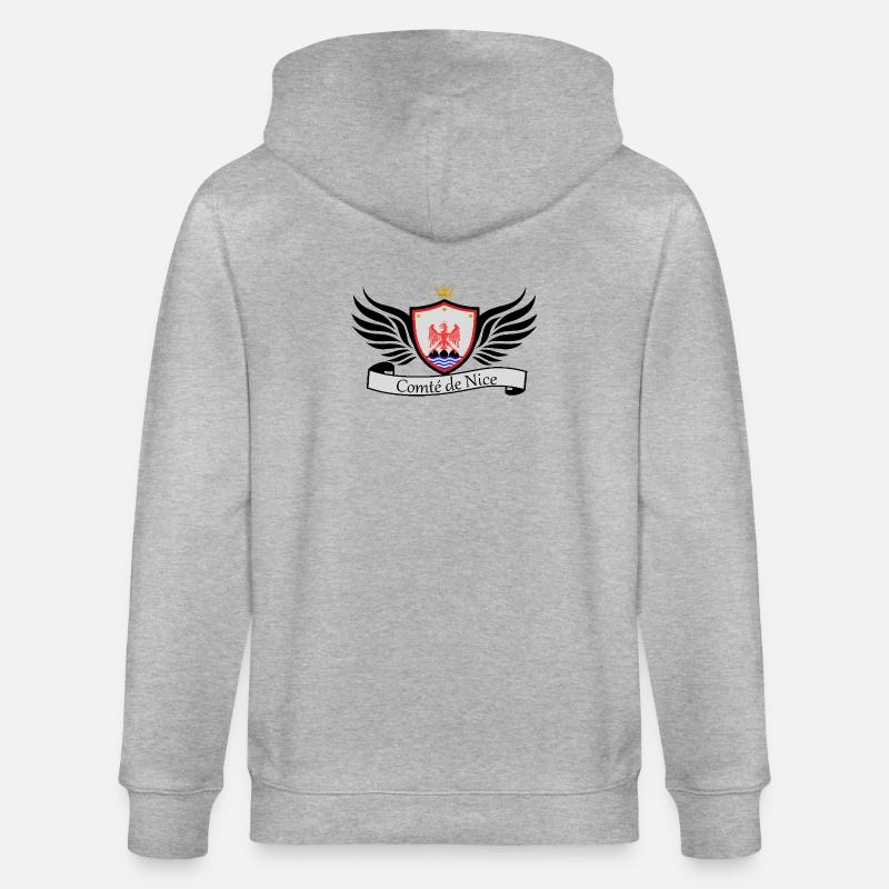 Grafschaft Nizza - Stanley/Stella Unisex Bio-Kapuzenjacke CULTIVATOR  - Grau meliert