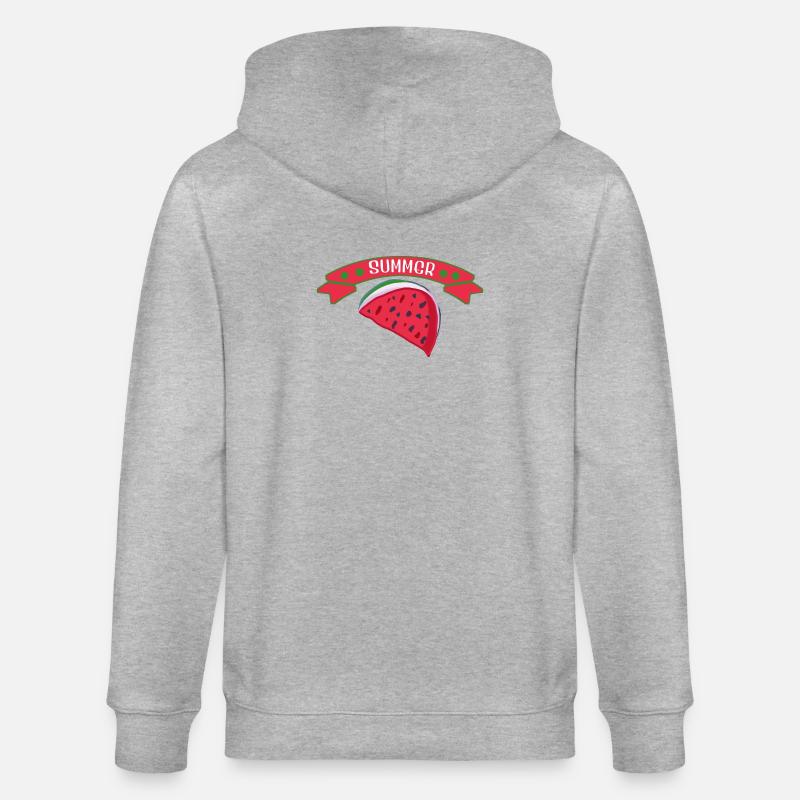 Été des pastèques - Veste à capuche bio CULTIVATOR Stanley/Stella Unisexe - gris chiné