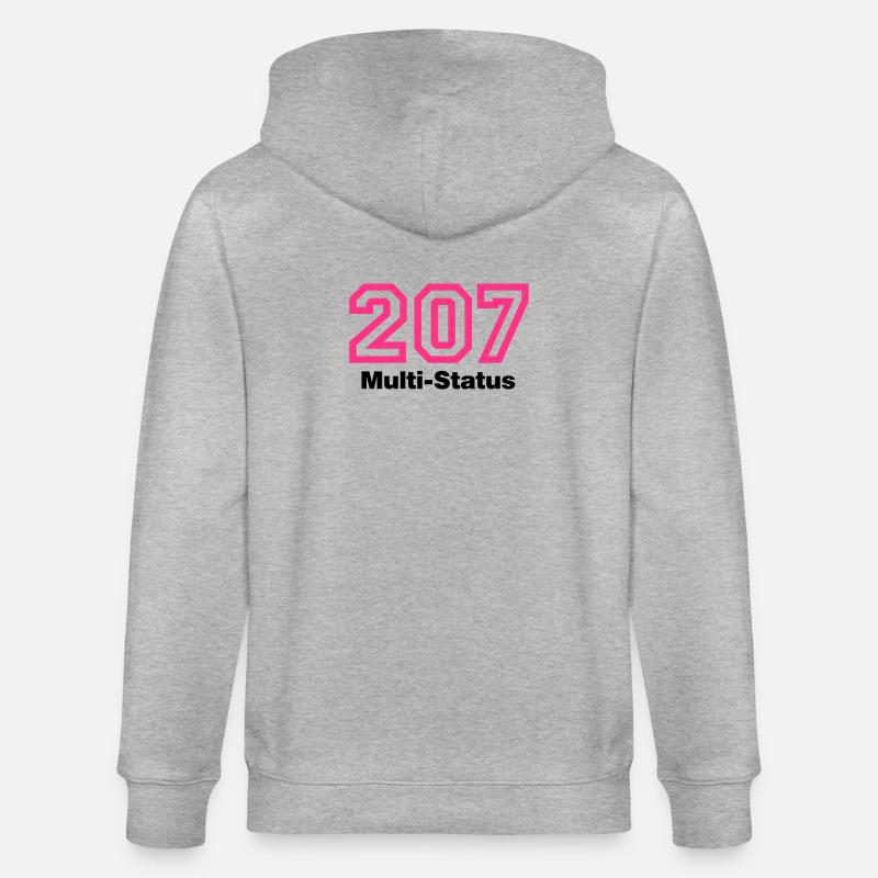 Error 207 Multi-Status - Stanley/Stella Unisex Bio-Kapuzenjacke CULTIVATOR  - Grau meliert