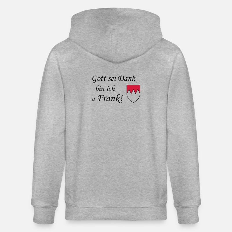 Gott sei dank Frank - Stanley/Stella Unisex Bio-Kapuzenjacke CULTIVATOR  - Grau meliert