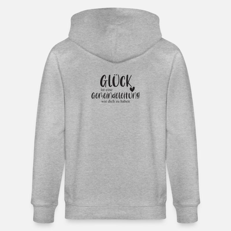 Gemeindeleitung Ehrenamt Gemeinde Geschenk - Stanley/Stella Unisex Bio-Kapuzenjacke CULTIVATOR  - Grau meliert