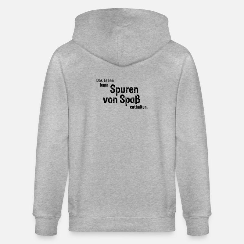 Spuren von Spass - Stanley/Stella Unisex Bio-Kapuzenjacke CULTIVATOR  - Grau meliert