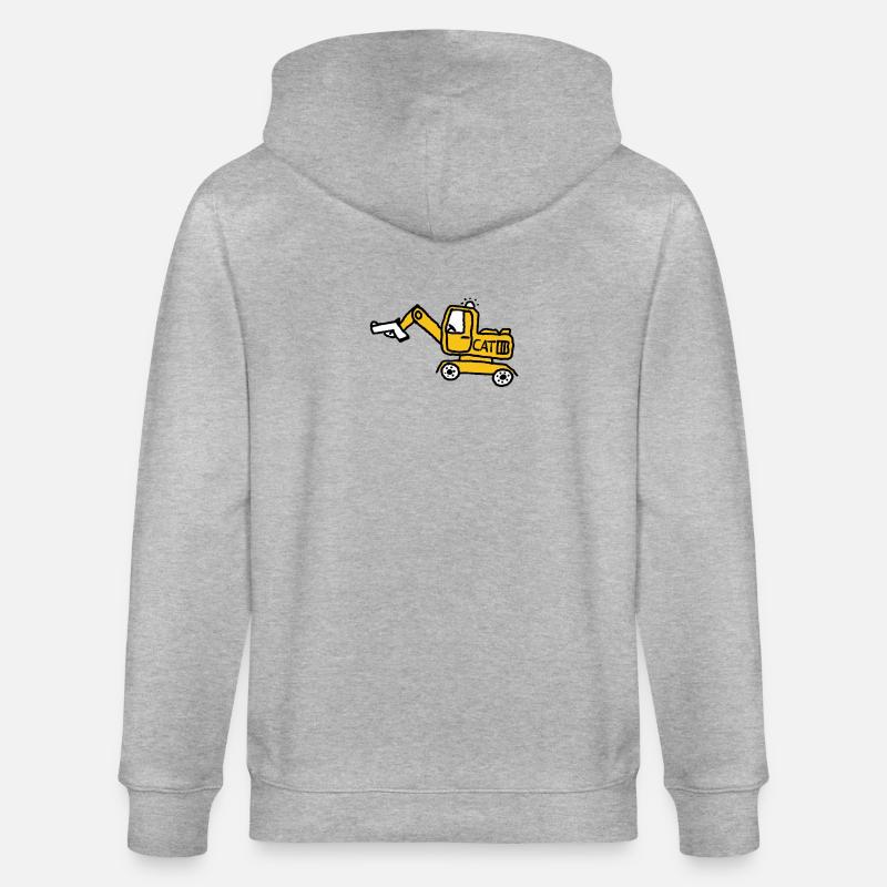 Danger pour la construction - Veste à capuche bio CULTIVATOR Stanley/Stella Unisexe - gris chiné