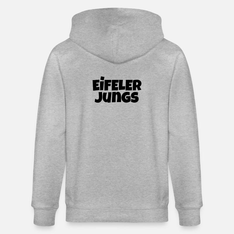 Eifeler Garçons (Noir) Hommes de l’Eifel - Veste à capuche bio CULTIVATOR Stanley/Stella Unisexe - gris chiné