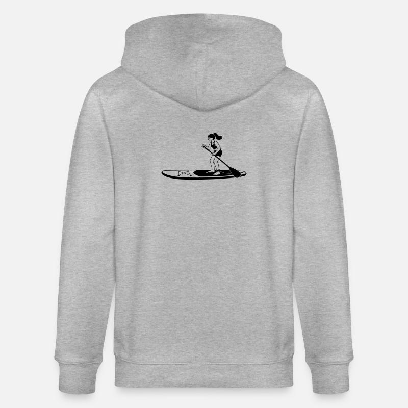 Paddleboard debout - Veste à capuche bio CULTIVATOR Stanley/Stella Unisexe - gris chiné